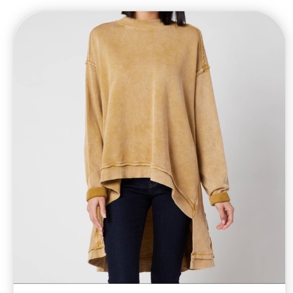 Free People Iggy Pullover, size Small, color Untold Gold, like new! - Picture 4 of 10
